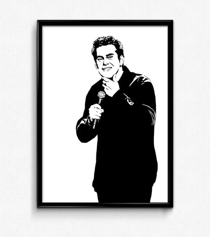 Brian Regan Art Print | Stand-Up Comedy Decor | Minimalist Pop Culture Wall Art