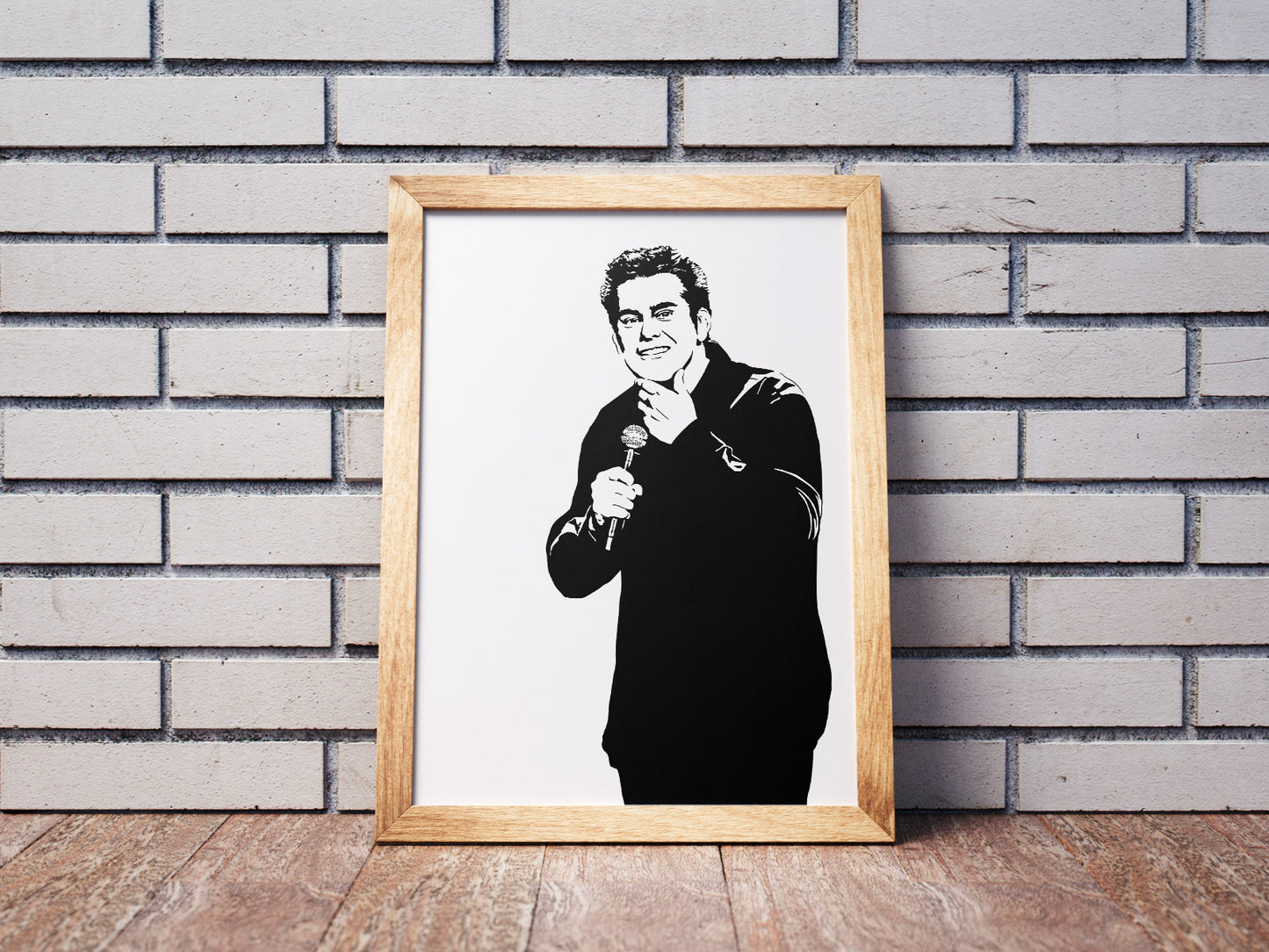 Brian Regan Art Print | Stand-Up Comedy Decor | Minimalist Pop Culture Wall Art