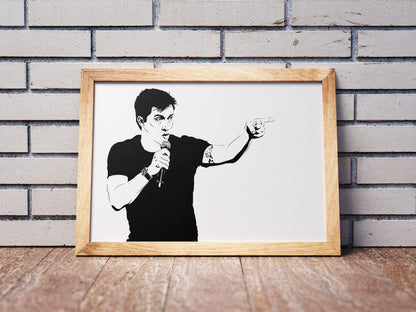 Daniel Sloss Art Print | Stand-Up Comedy Decor | Minimalist Pop Culture Wall Art