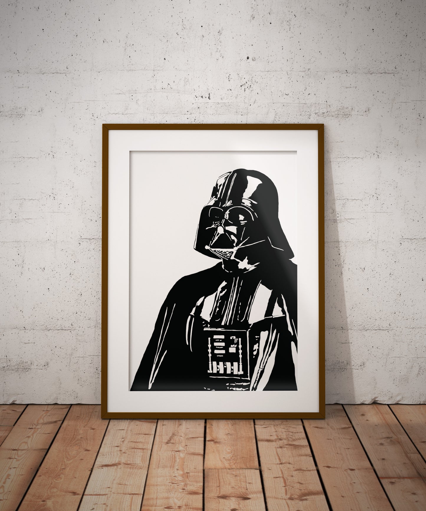 Darth Vader Art Print | Star Wars Decor | Give Yourself to the Dark Side |Minimalist Pop Culture Wall Art