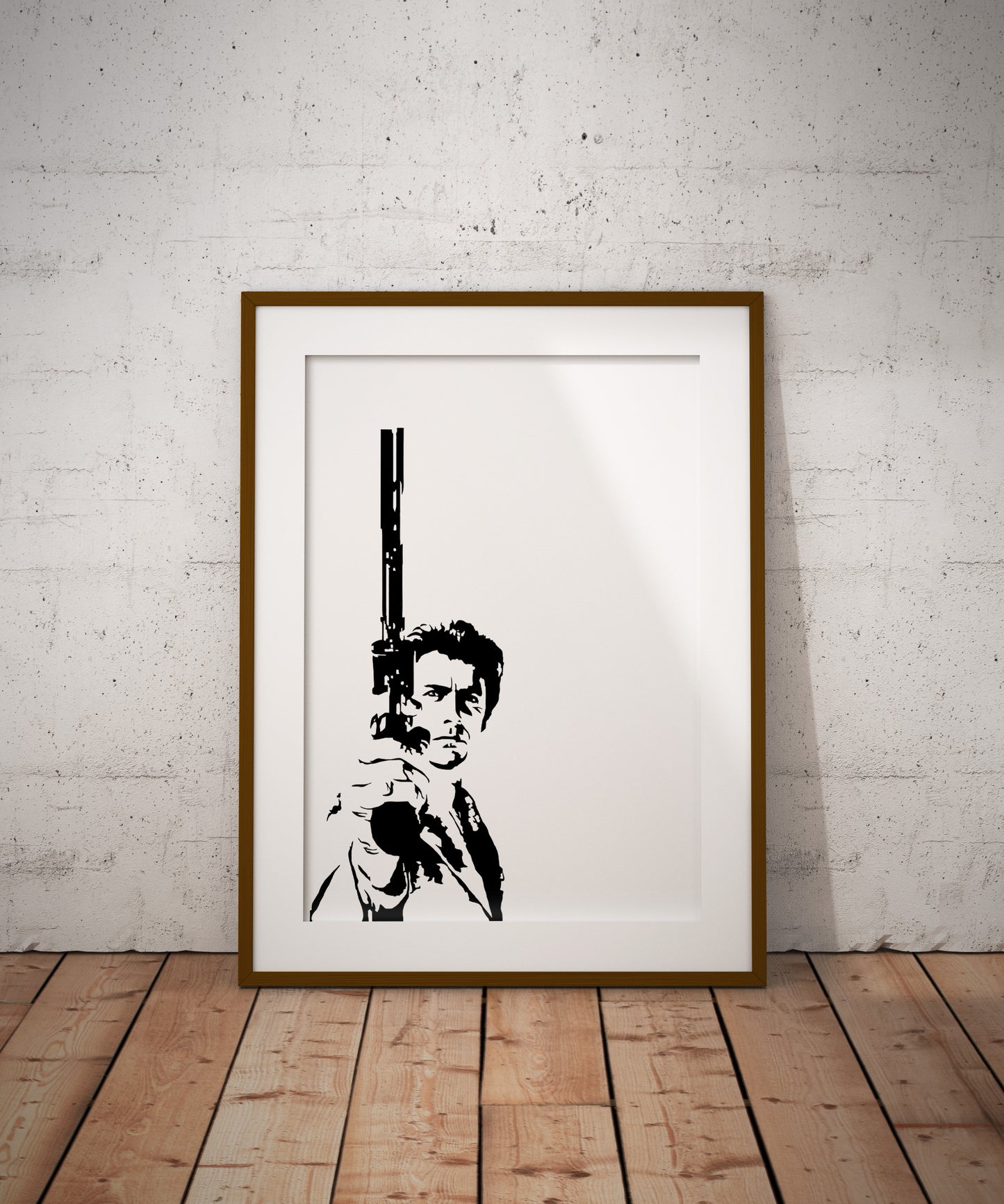 Dirty Harry Art Print | Clint Eastwood | Movie Lover Decor | Minimalist Pop Culture Wall Art