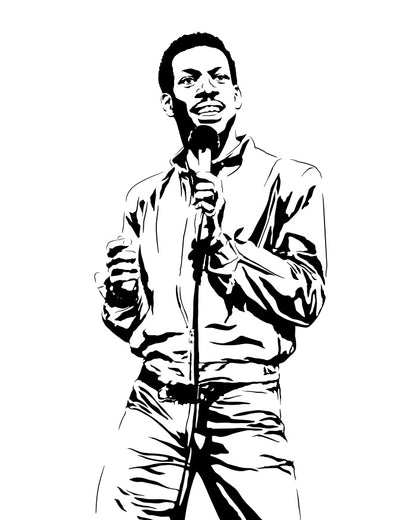 Eddie Murphy Art Print | Stand-Up Comedy Decor | Minimalist Pop Culture Wall Art