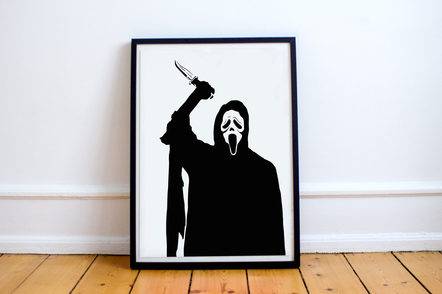 Ghostface Art Print | Horror Movies Decor | Scream Series | Minimalist Pop Culture Wall Art