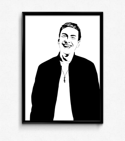 Joe Lycett Art Print | British Comedy Decor | Mummy | Minimalist Pop Culture Wall Art