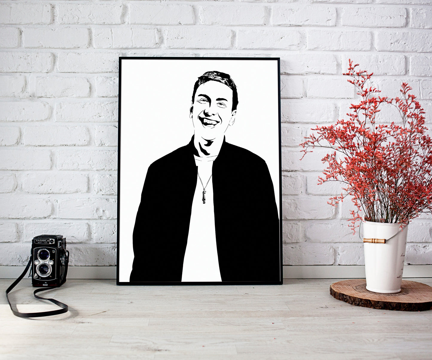 Joe Lycett Art Print | British Comedy Decor | Mummy | Minimalist Pop Culture Wall Art