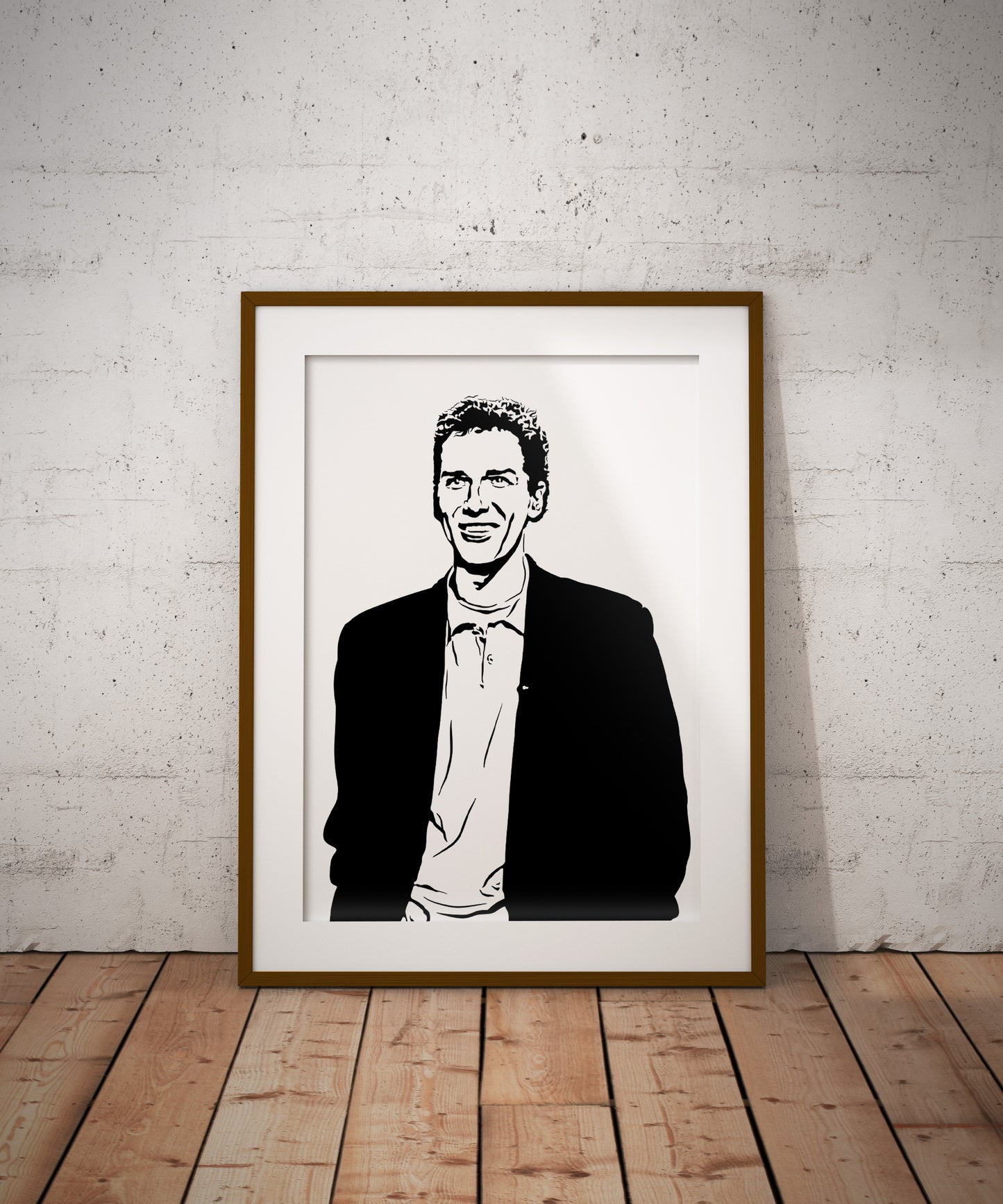 Norm Macdonald Art Print | Stand-Up Comedy Decor | Minimalist Pop Culture Wall Art