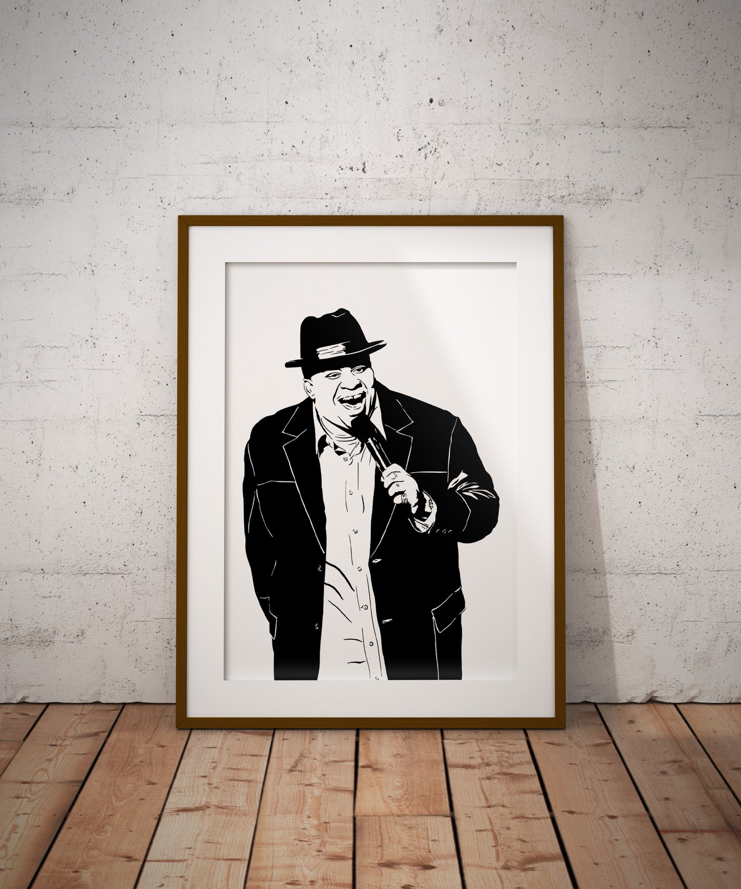 Patrice O'Neal Art Print | Stand-Up Comedy Decor | Minimalist Pop Culture Wall Art