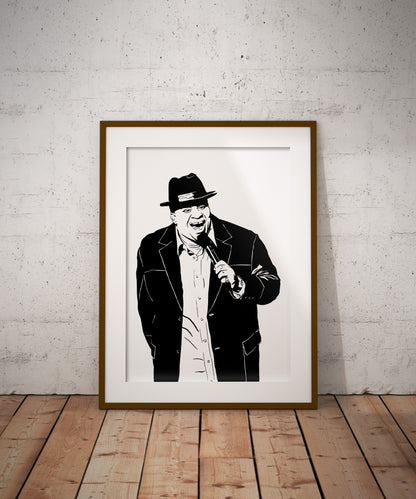 Patrice O'Neal Art Print | Stand-Up Comedy Decor | Minimalist Pop Culture Wall Art