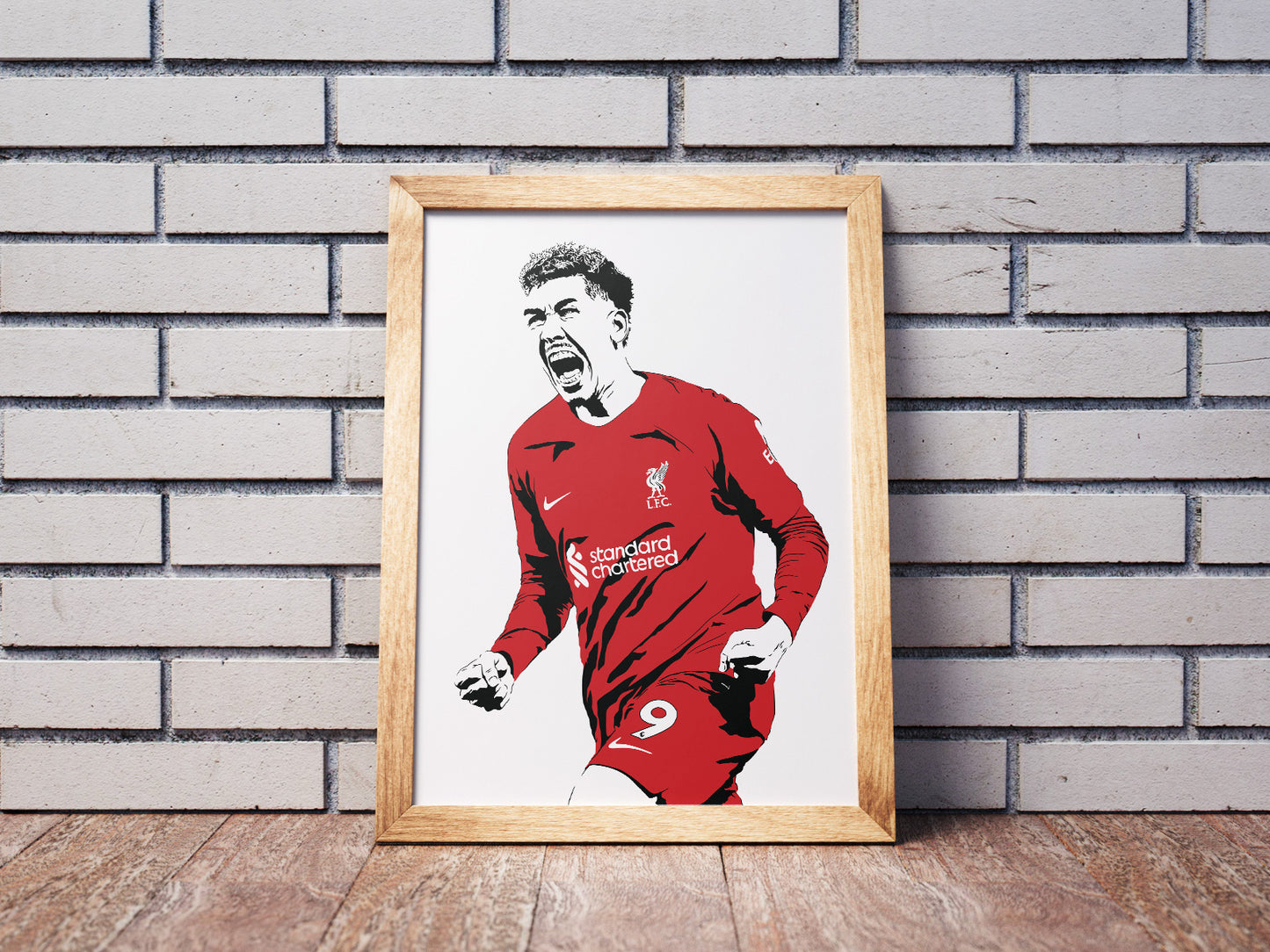 Roberto Firmino Art Print | Liverpool Football Decor | Minimalist Pop Culture Wall Art