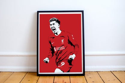 Roberto Firmino Art Print | Liverpool Football Decor | Minimalist Pop Culture Wall Art