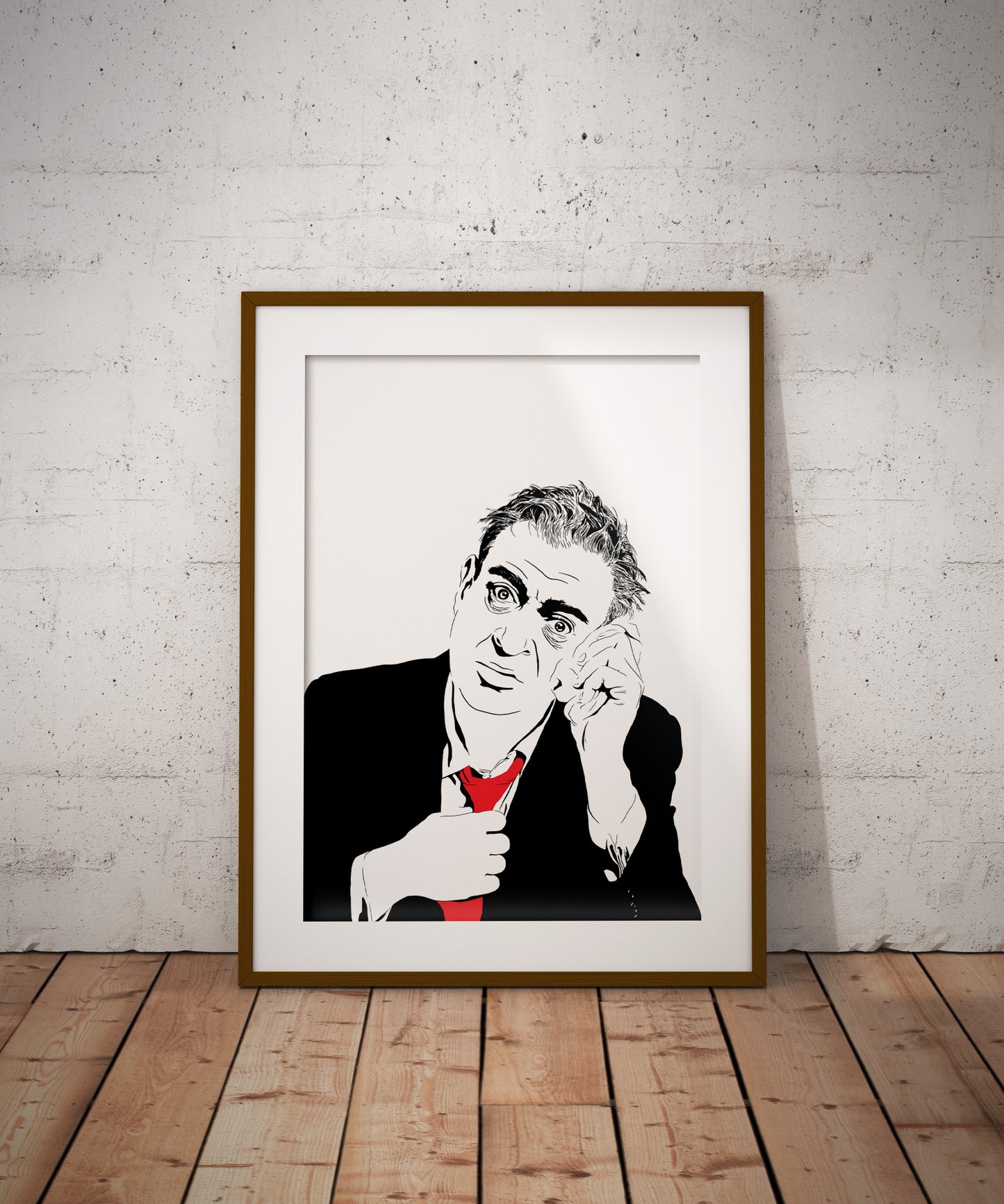 Rodney Dangerfield Art Print | Stand-Up Comedy Decor | No Respect | Minimalist Pop Culture Wall Art