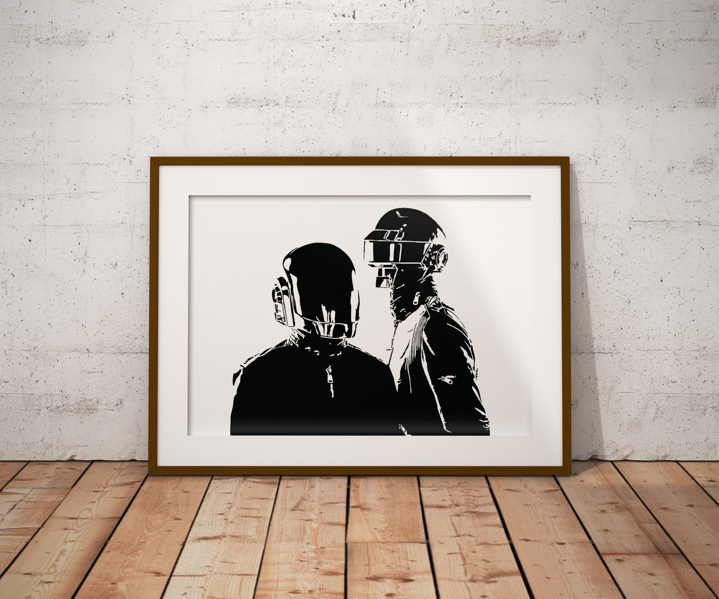 Daft Punk Art Print | Music Lover Decor | Electronic Techno Legends | Minimalist Pop Culture Wall Art