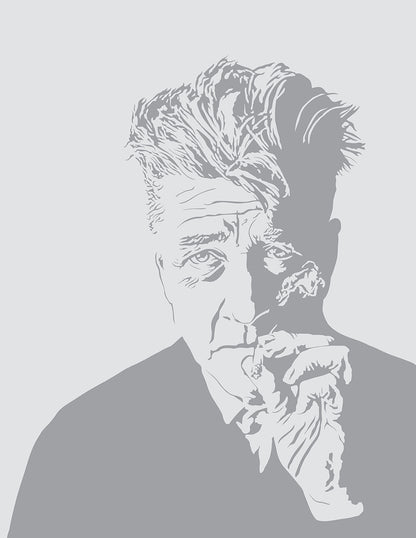 David Lynch Art Print | American Cinema Decor | Minimalist Pop Culture Wall Art