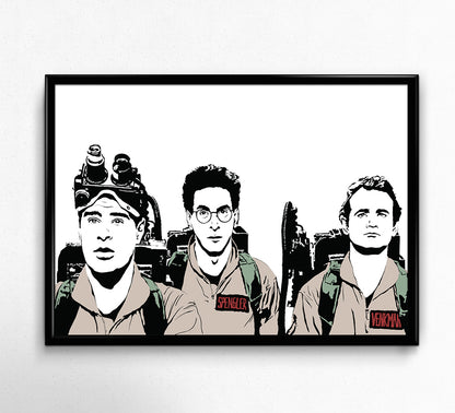 Ghostbusters Art Print | Science Fiction Decor | Who You Gonna Call | Minimalist Pop Culture Wall Art